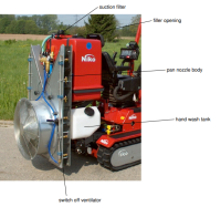Навес TS9 sprayer на мини трактор HY 40