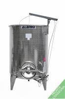 Бак 3300 литров | для хранения и ферментации, с регулируемым объёмом и индикатором уровня  | сталь AISI 304 L