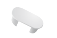 Заглушка на отверстие в металлическом столбе шпалеры