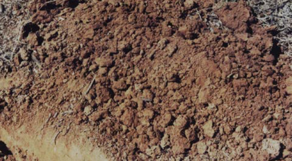 Массивная структура верхнего грунта